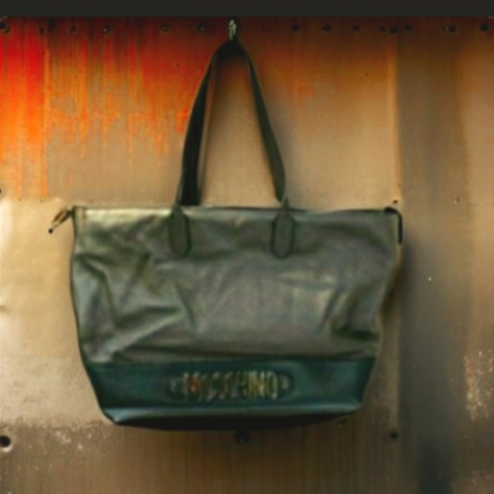 Moschino Shopper Tote Leather Bag